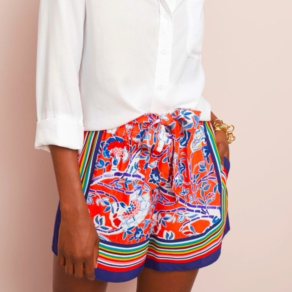 Anthropologie RARE Sydney Scarf Print shorts